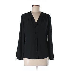 Long Sleeve Black Blouse